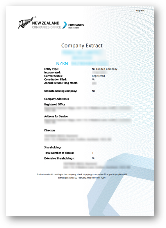 Download A Current Company Extract Swyftx Support 0663